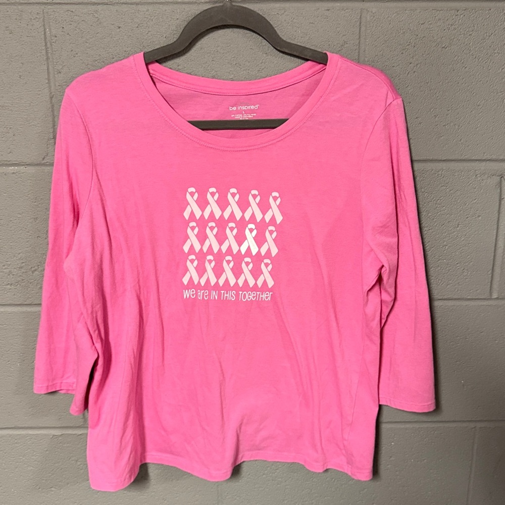 Be Inspired Pink Crew Neck Tee